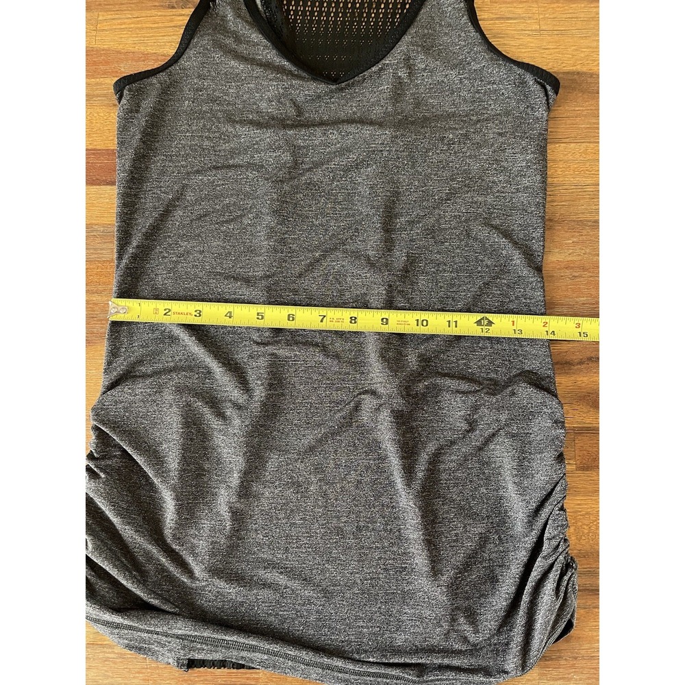 Lululemon Run Black Tie and Fly‎ Ruched Sides Tank Never Worn Size 2 - Picture 7 of 16